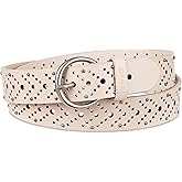 Levi's Women's Multi-Perforate Fully Adjustable Casual Belt for Jeans, Trousers and Dresses