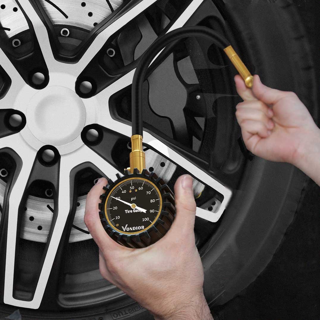 check your tire pressure before driving with a roof box