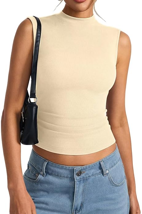 Cuello De Tortuga Sin Mangas Para Mujer Al Por Mayor A Precios Baratos | DHgate | +70% De Dcuento