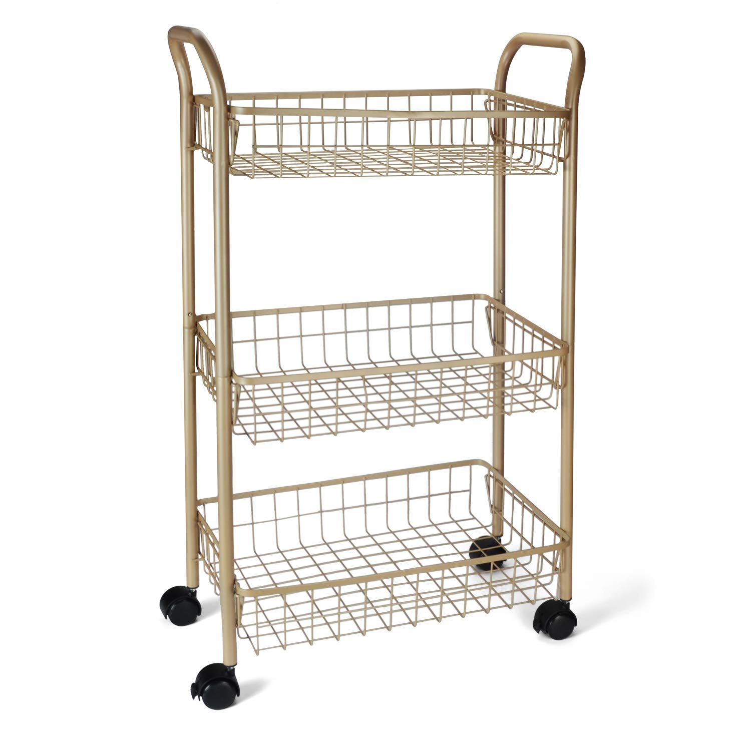 Buy MNOPQ 3 Tier Rolling Utility Cart, Storage Trolley Service Cart
