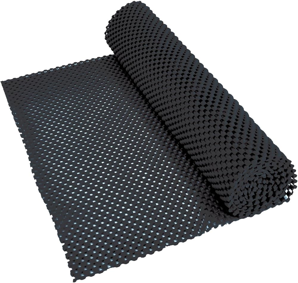 Aidapt Non Slip Waterproof Black Fabric Mat 150x30 cm Easy to Cut