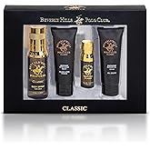 Beverly Hills Polo Club BHPC Classic Men's 4-Piece Fragrance Gift Set - Eau De Toilette, Body Spray, After Shave & Shower Gel - Luxurious Grooming Collection for Him
