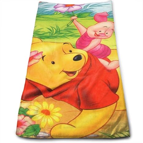 Amazon プーさんと子豚さん フェイスタオル ふんわり 吸水 耐久性 人気 家庭用 約70cmx30cm フェイスタオル ホーム キッチン オンライン通販