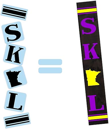 Amazon Com Barn Star Minnesota Skol Football Porch Stencil Kit