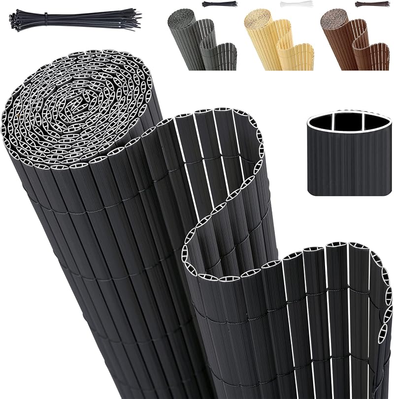 Sekey PVC Privacy Screen 100 x 300 cm Anthracite Double Reinforced Weatherproof