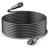 HIQCVOU 16Ft Extension Cable for Govee Outdoor Flood Lights, IP67 Waterproof Extension Cord Compatible with Govee ‎H7057 H7058, H7062 H7060 H7061, 4-Pin Replacement Cable for Patio, Backyard, Balcony