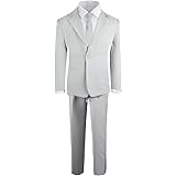 Boys' Formal Black Suit with Shirt and Vest