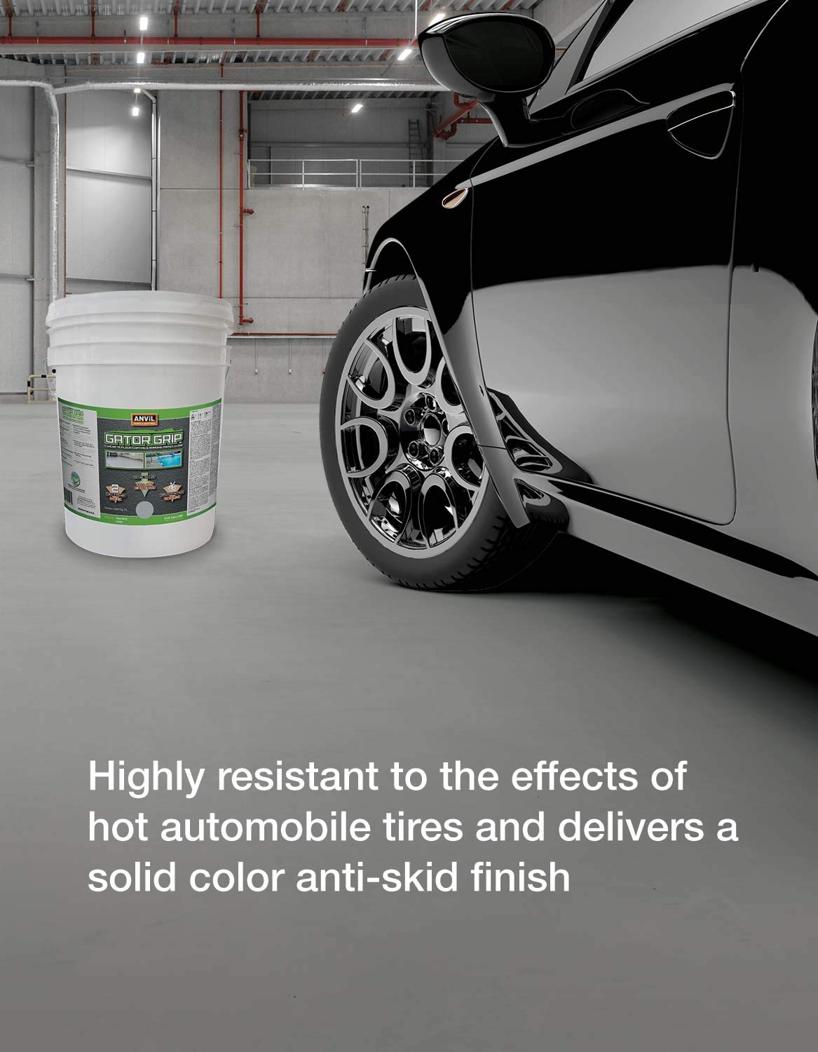 Anvil Gator Grip Concrete & Garage Floor Paint & Bonding Primer inOne
