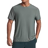CRZ YOGA Cloudweight Crewneck Shirts for Men - Comfy Lightweight Workout Casual Athletic Short Sleeve T-Shirts