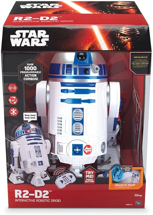 Amazon シンクウェイ トイズ スマートロボット スター ウォーズ フォースの覚醒 R2 D2 高さ約41センチ プラスチック製 塗装済みリモートコントロールロボット フィギュア ドール 通販