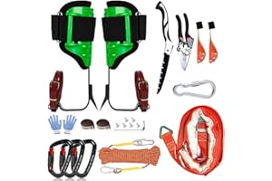 MITOJOSYEER Tree Climbing Spikes for Logging Adjustable Tree Climbing Gear Tree Climbing Kit for Climbers Logging Fruit Picking Hunting