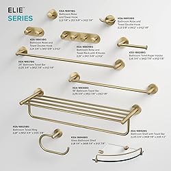 KRAUS Elie Bathroom Robe and Towel Rack with 4