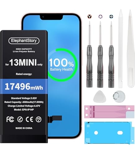 Amazon.com: Venenio Battery for iPhone 13 Mini 4000mAh, 2025 New