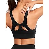 Yvette Adjustable Sports Bras for Women High Impact Front Zip Mesh Supportive Bras for Large Bust Plus Size