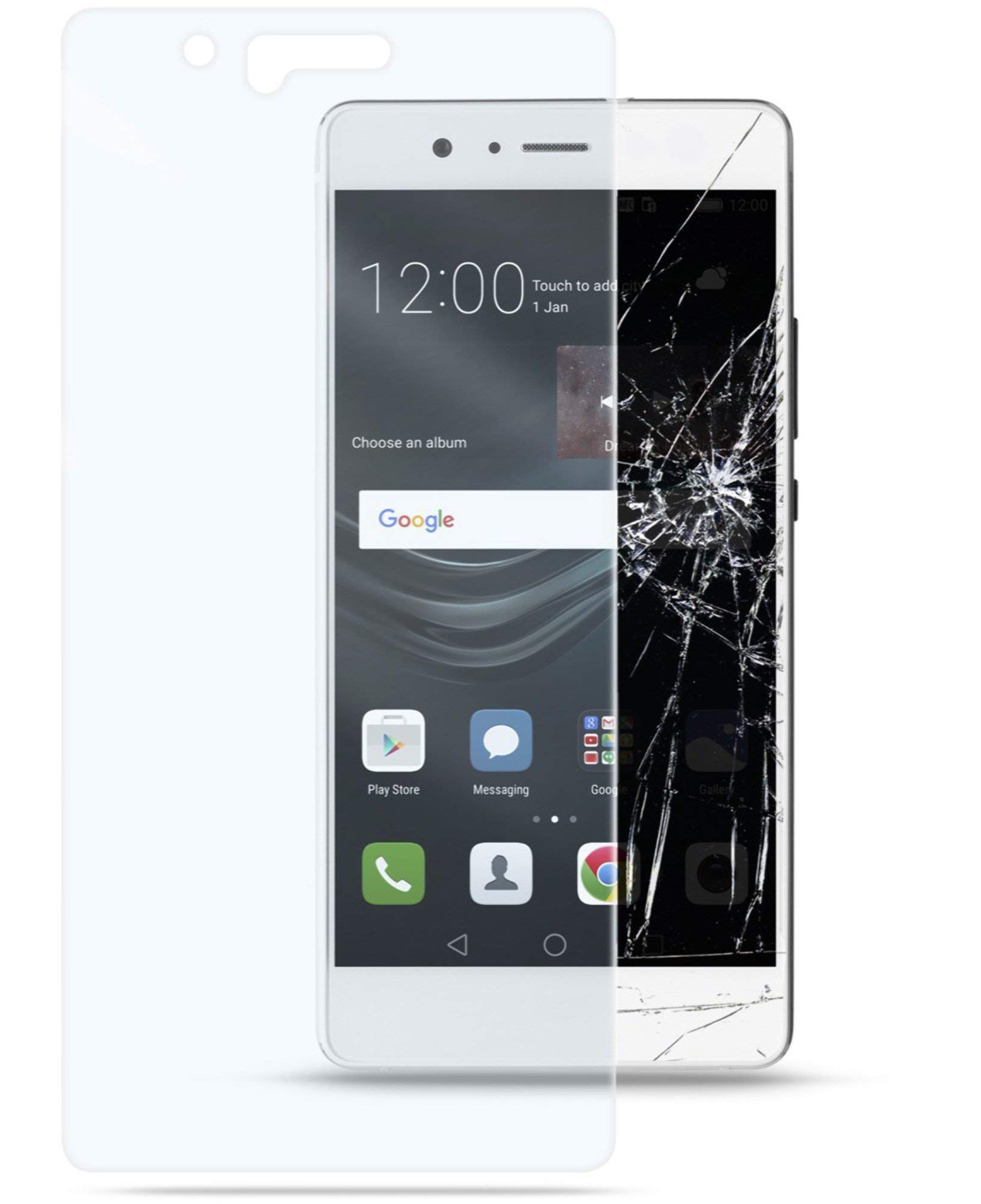 Cellularline Second Glass Smartphone Screen Protector, Tempered Glass for P9 Lite - Transparent