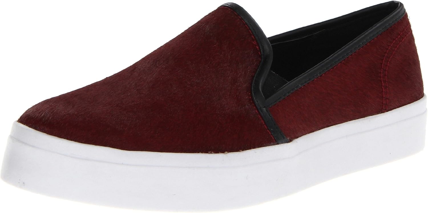 steve madden red slip on sneakers