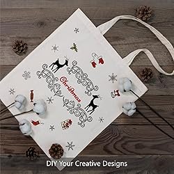 TOPDesign 12-Pack Economical 16"x15" Cotton Tote