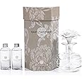 Zodax Grand Casablanca Porcelain Oil Diffuser - Home Fragrance Oil Diffuser Ideal for Living Room, Bathroom, Office - Flower Design - Gift Box Packaging Included - Versailles Tuberose - 6.76 Oz.