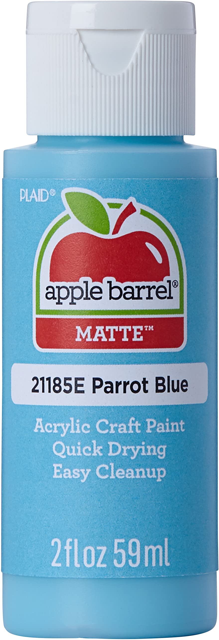 Photo 1 of Apple Barrel Acrylic Paint in Assorted Colors (2 oz), 21185, Parrot Blue