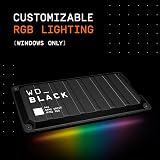 WD BLACK P40 1TB External SSD Game Drive USB 3.2 Gen 2x2 2000MB/s PS5 Xbox PC view 3
