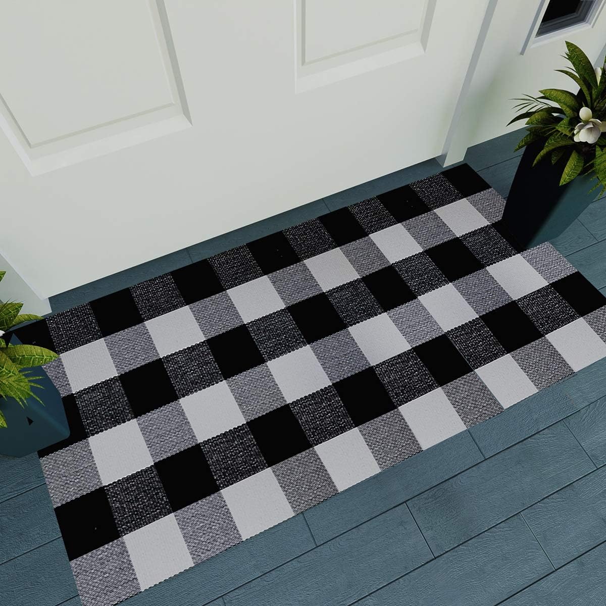 buffalo plaid outdoor rug