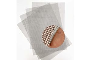 LLMENGEN 4PACK Stainless Steel Woven Wire Mesh Never Rust, Air Vent Mesh 11.8"X8.2"(300X 210mm), Hard and Heat Resisting Screen Mesh, 1mm Hole 20 Mesh Easy to Cut