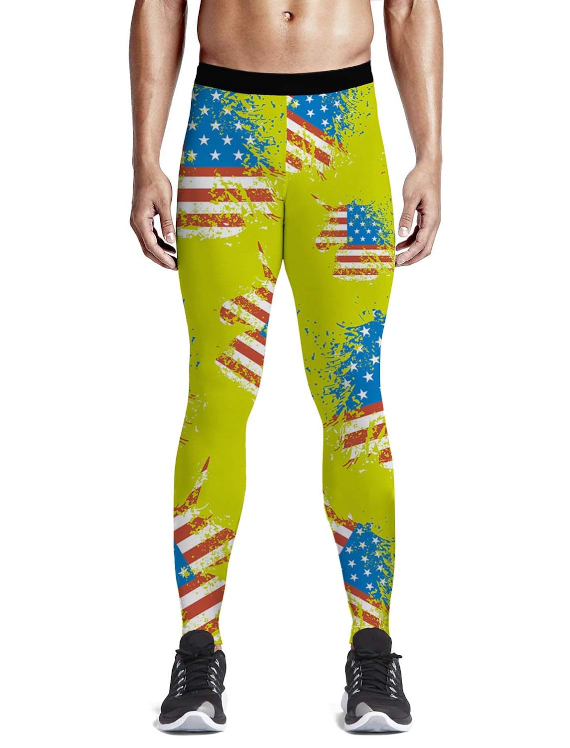 mens yoga compression shorts