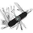 Swiss Eagle Premium Quality Swiss Army Multi Tool Pocket Knife with Compass - 30 Tools All in Your Pocket - - Compact