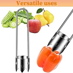 2pcs Pepper Seed Corer & 2pcs Cleaning