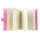 WarmHut Earrings Organizer Book, Small Portable