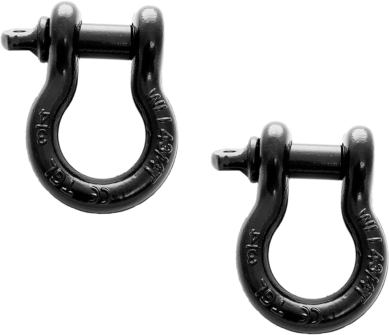 2Pack of 3/4" Black Dring Shackle, 4 3/4 tons WLL Amazon.co.uk Car