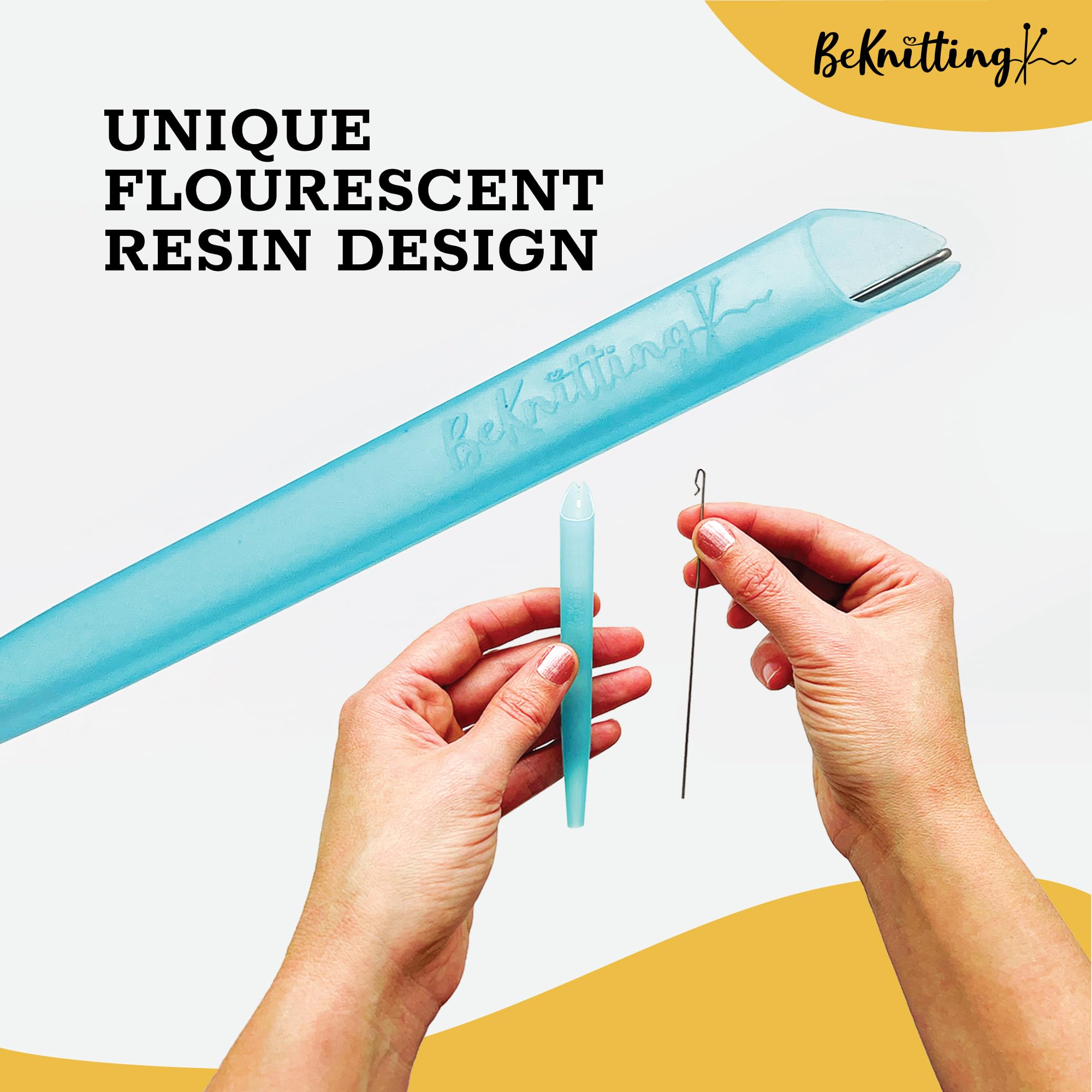 BeKnitting Loom Knitting Pen Tool & Crochet Hook for Beginners Adults & Kids - DIY Arts & Craft Tool