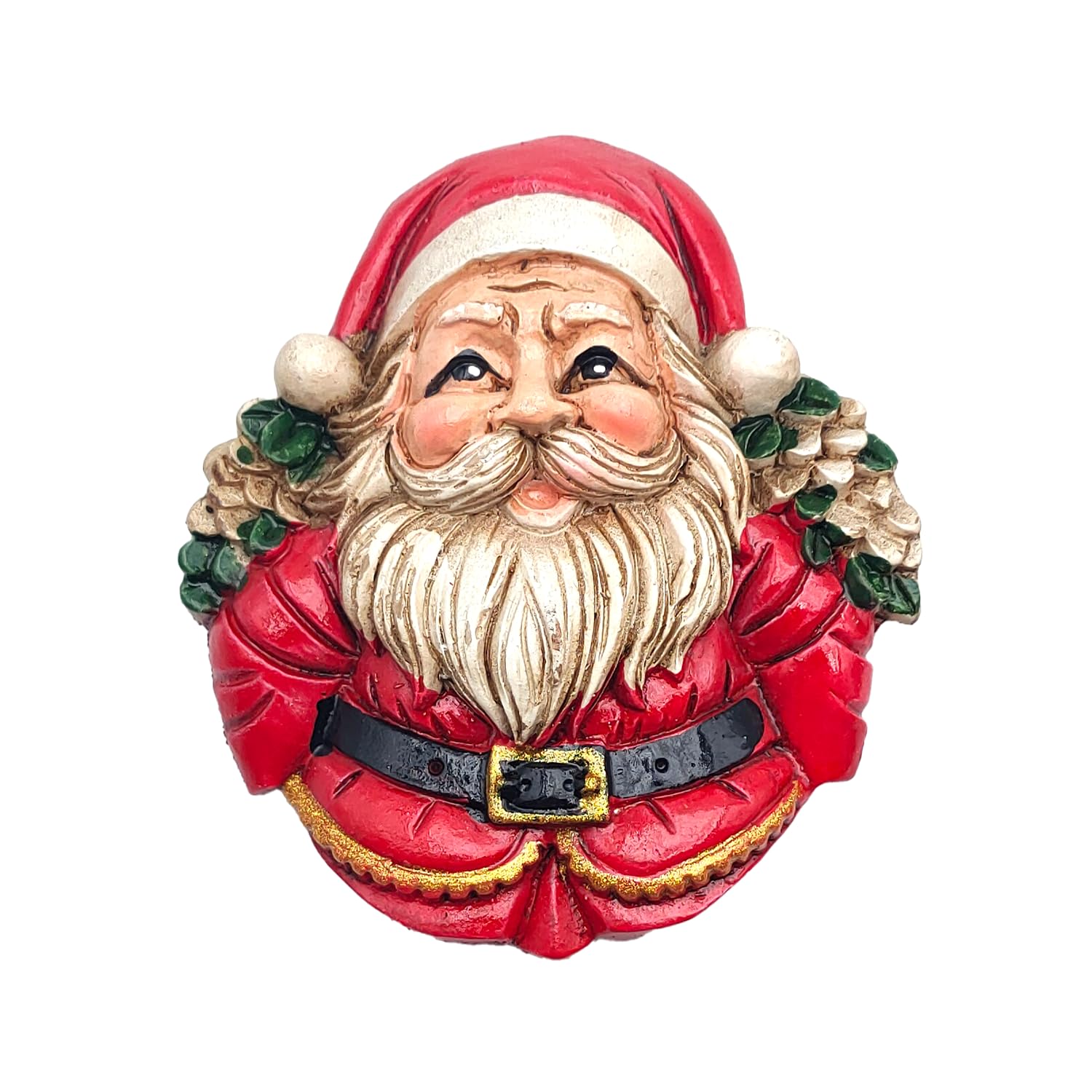 3D Fridge Magnet Santa Claus Christmas Decorative Magnet Perfect for Kitchen, Magnetic Whiteboard or Office, Gift Idea and Christmas Decoration (MOD 1)