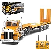 NOKA Remote Control Semi-Trailer Truck Toy, [2026 New] 39.6 inches Extra Large RC Semi Truck with Lights & Sound, 16-Channel 