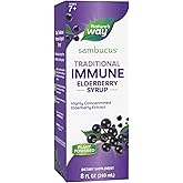 Nature’s Way Sambucus Elderberry Traditional Immune Syrup, Highly Concentrated Black Elderberry Extract, Traditional Immune S