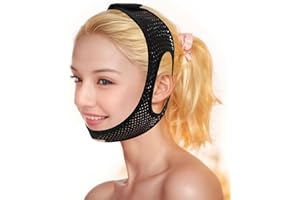 HDSMNGY Anti Snoring Chin Strap for CPAP Users,Adjustable and Breathable Chin Strap-Keep Mouth Closed for Effectively Reduce Snoring,Don't Fade,Skin-Friendly Comfortable Sleeping