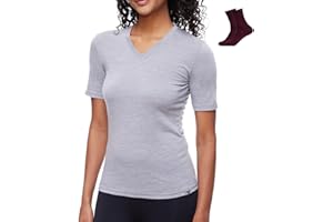 MERINNOVATION Women's Merino Wool T-Shirt Short Sleeve Athletic Tee Wicking Base Layer