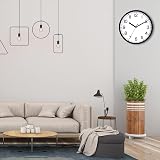 Coslife Wall Clock 9 Inch Silent Quartz Battery Operated Non Ticking view 8