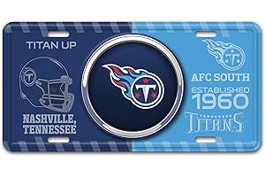 FANMATS 43277 Tennessee Titans Embossed Metal License Plate