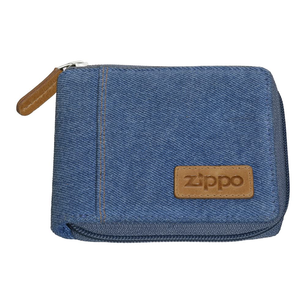 Zippo - Purse/Wallet for Women and Men, Denim, Blue, for Cards and Notes