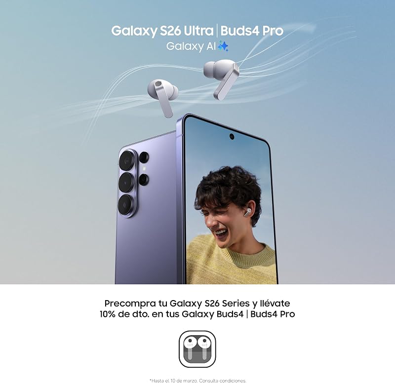 Galaxy S26, 256GB, Teléfono Móvil con Galaxy AI, Cámara 50MP, 12GB RAM, Batería 4300mAh, Garantía del Fabricante 3 Años + 1 Año Extra, Color Negro (Versión Española) — foto 5 de 8