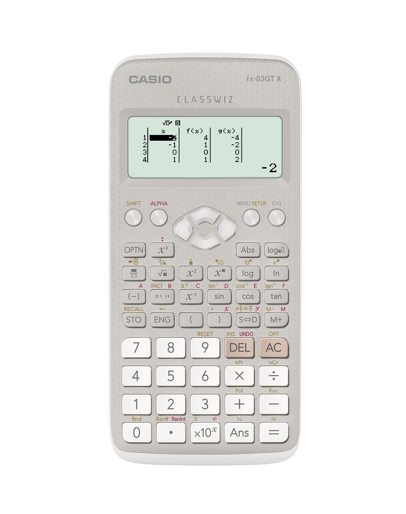 Casio FX-83GTX Scientific Calculator, Grey/White
