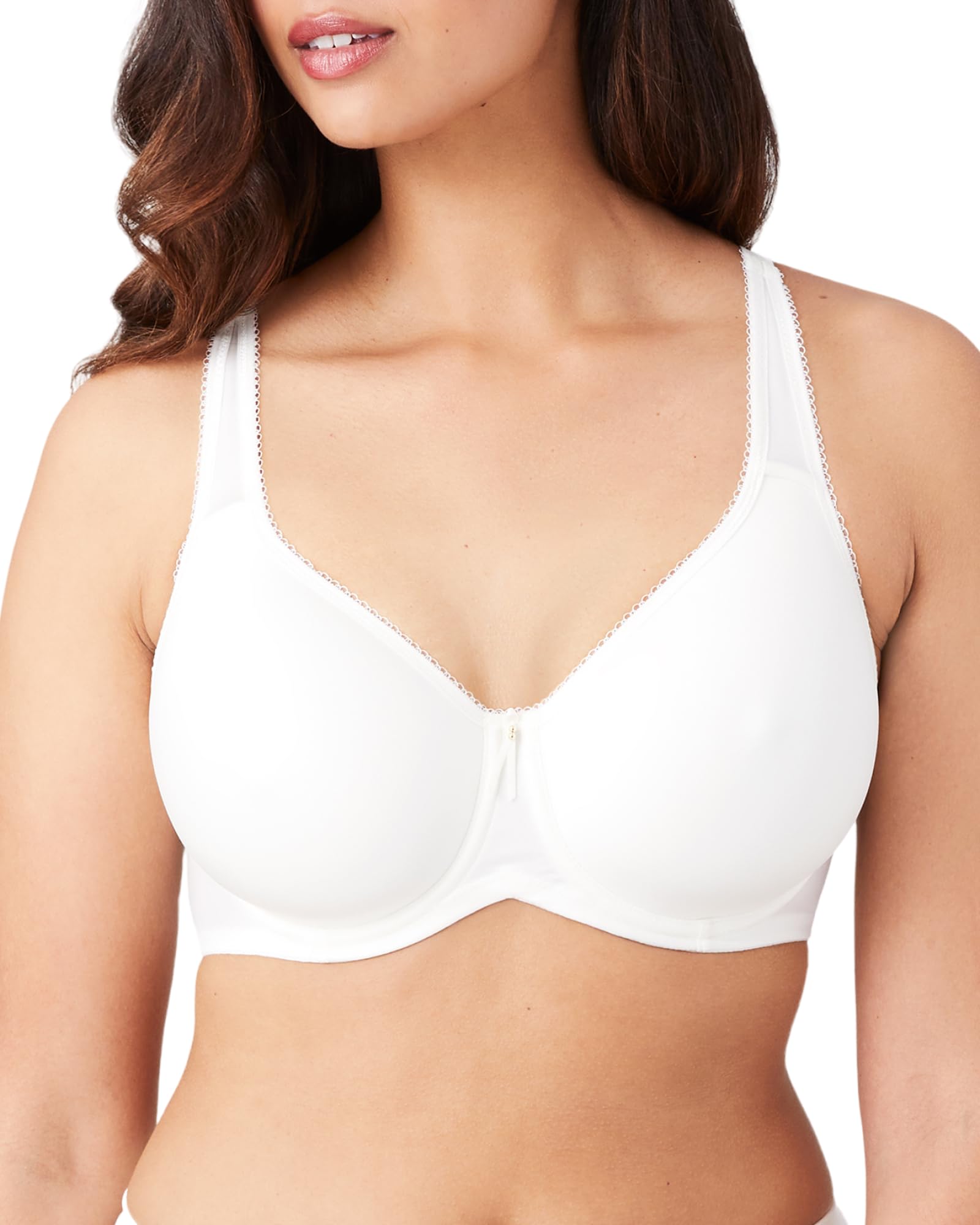 Photo 1 of Wacoal Women's Basic Beauty Contour T-Shirt Bra, White, 38DD
