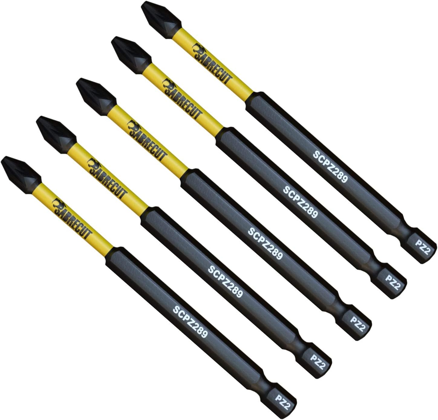 5 x SabreCut SCPZ289_5 89mm PZ2 Magnetic Impact Screwdriver Driver Bits Set Pozi Pozidriv Heavy Duty, 1/4 inches - Image 3
