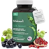 Dr. Fuhrman's LDL Biotect cholesterol lowering supplements | Wholefood & Organic Plant Sterol to help with High cholesterol | Organic pomegranate, amla & chokeberry extracts | 240 caps 60-day Supply