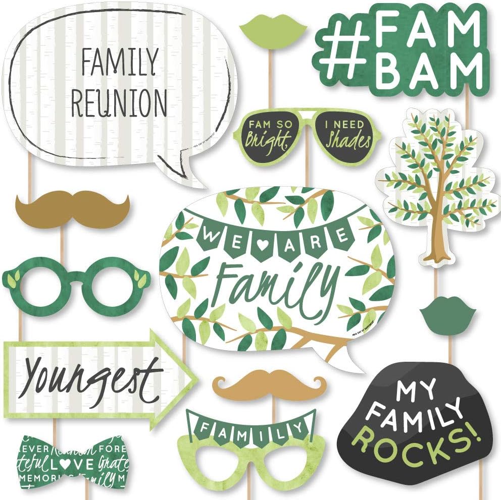 Party Supplies Family Party Photo Booth Props Family Reunion Party Photo Booth Printable Props Speech Bubble Photobooth Props For Family Party Ideas Party Decor