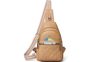 LATMAP 7L Sling Bag For Women Fanny Pack Crossbody Travel Shoulder Belt Bags Tote Backpack Purse Faux Leather