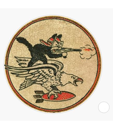 Amazon.com: Usn Black Cat Composite Squadron Vc-13 - Wwii Sticker