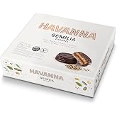 Havanna - Chocolate Alfajor with Seeds - (Chia - Sesame - Sunflower Poppy Seeds Flax and Quinoa) 70% Cocoa - Box of 4 Units - 220g Gluten Free