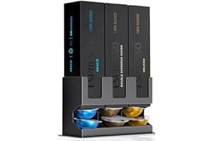GALVANOX Pod Dispenser Designed for Nespresso Vertuo Capsules (3 Box Sleeve Holder) Freestanding Countertop Organizer Stand, 
